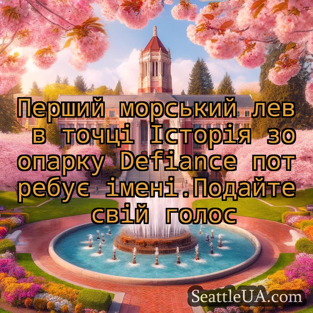 новини Сіетла Перший морський лев в точці