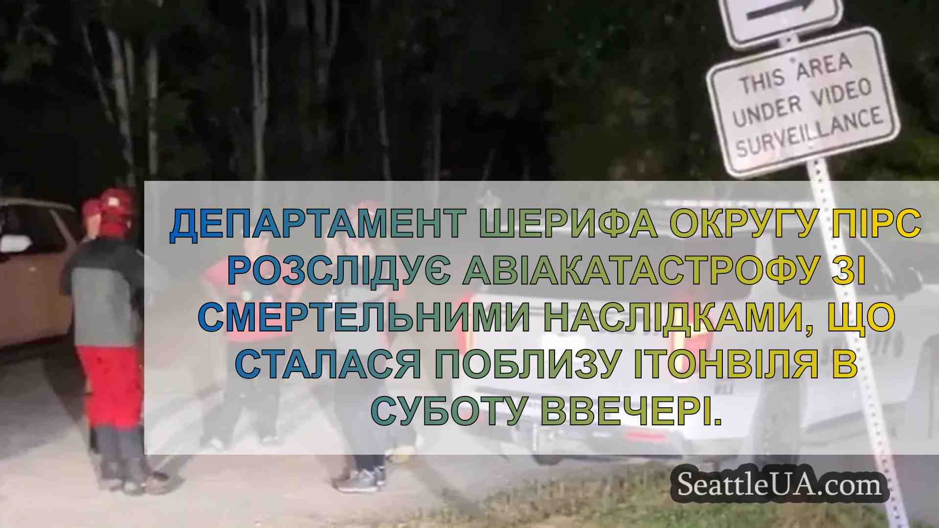 Невеликий літак розбився поблизу