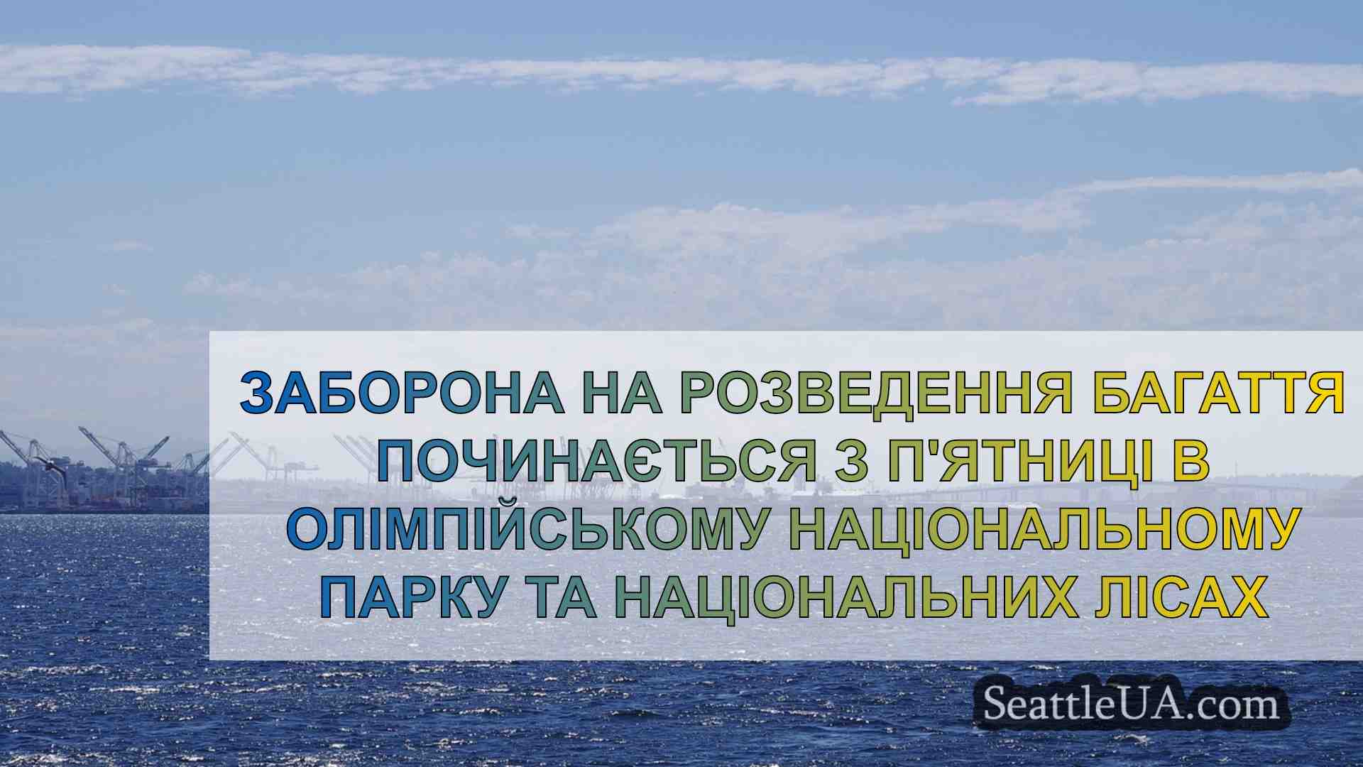 Заборона на розведення багаття