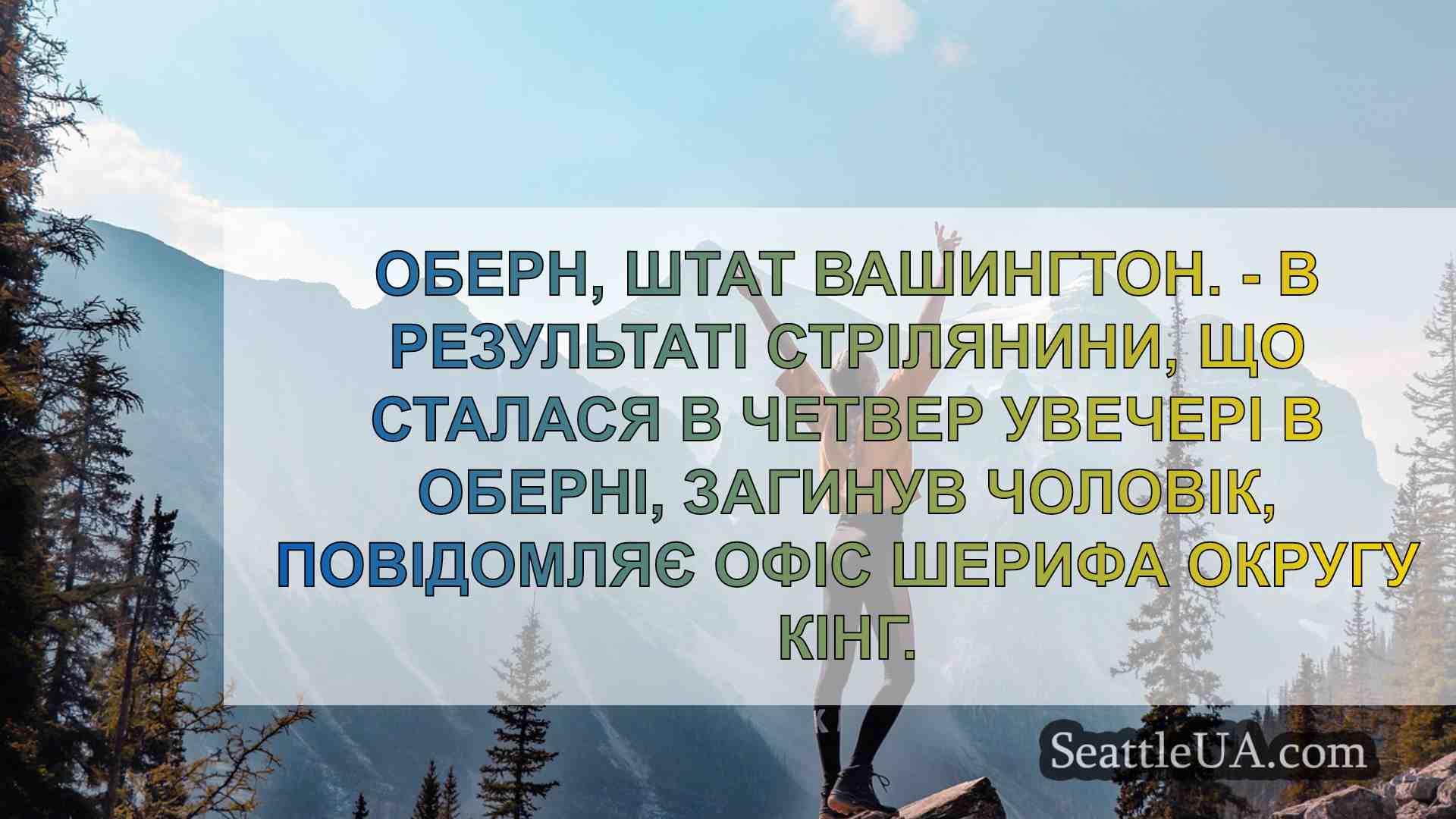 Стрілянина в Оберні призвела до