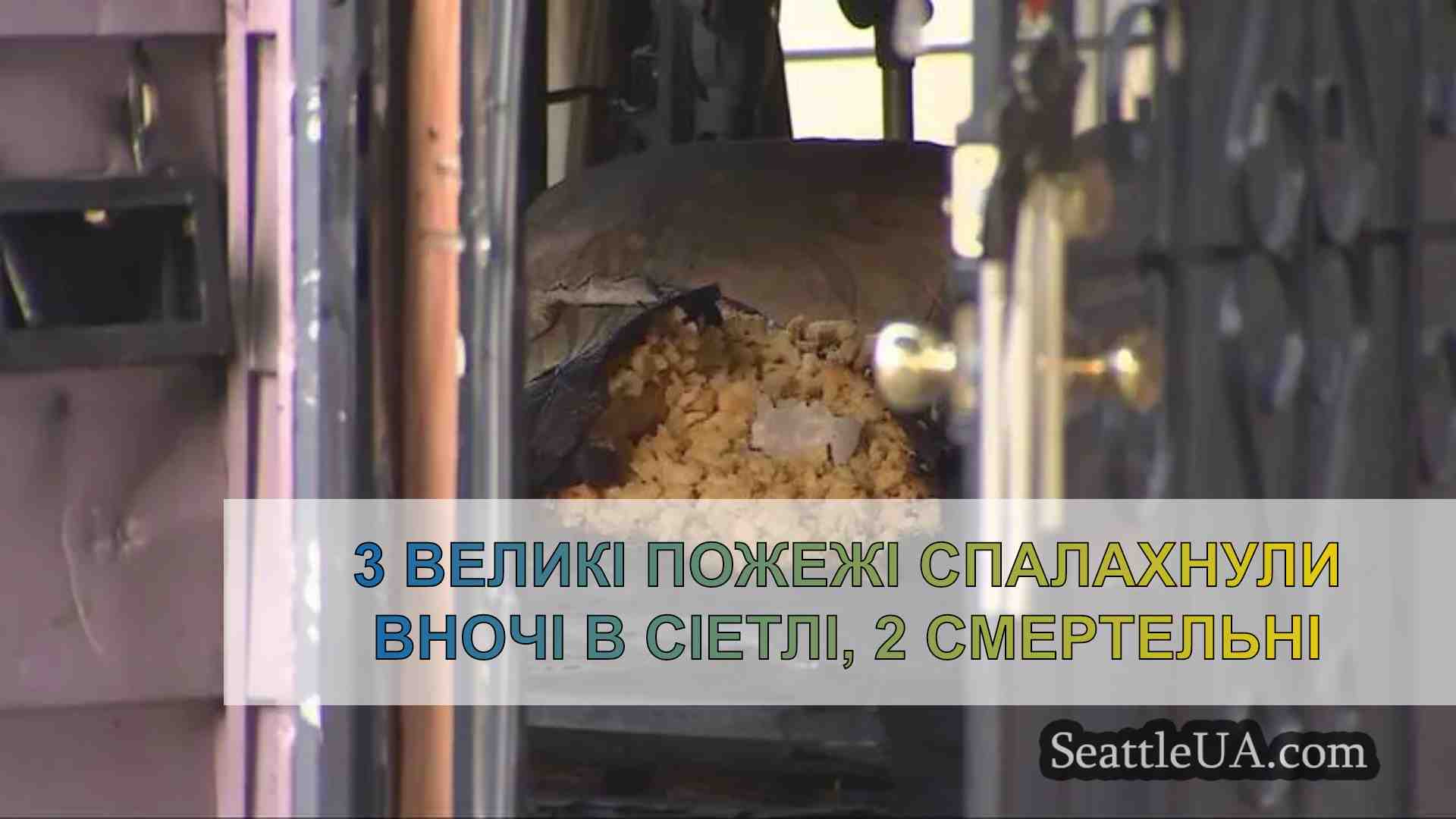 3 великі пожежі спалахнули вночі в