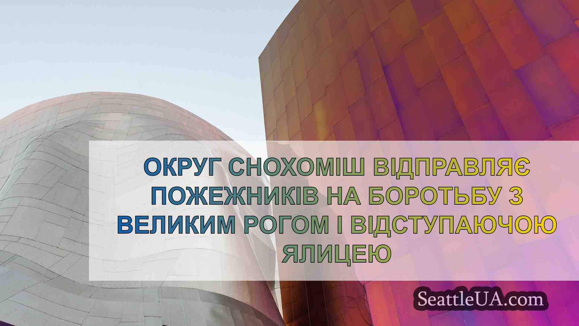 Округ Снохоміш відправляє пожежників на