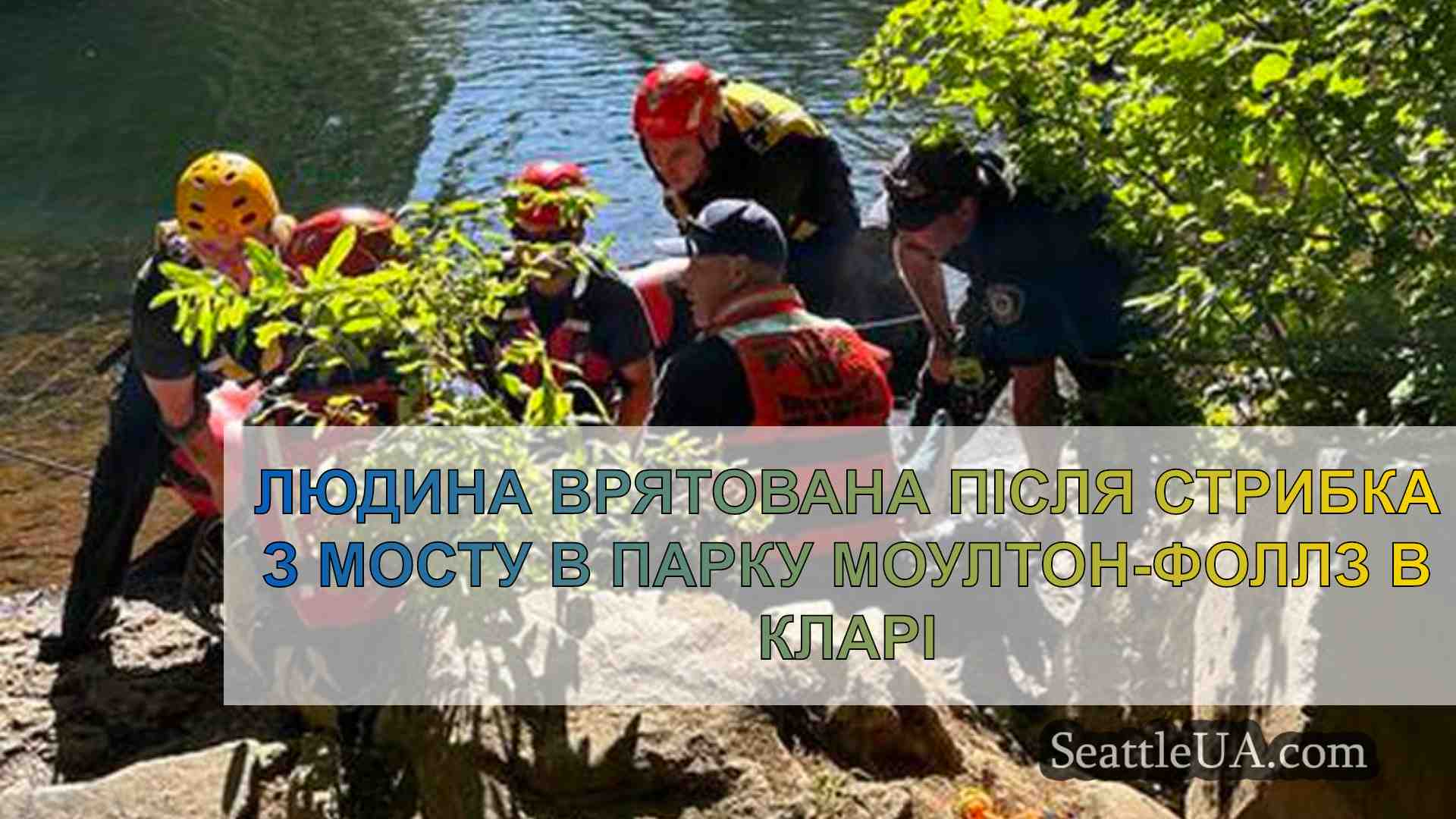 Людина врятована після стрибка з мосту