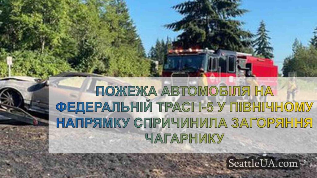 Пожежа автомобіля на федеральній трасі