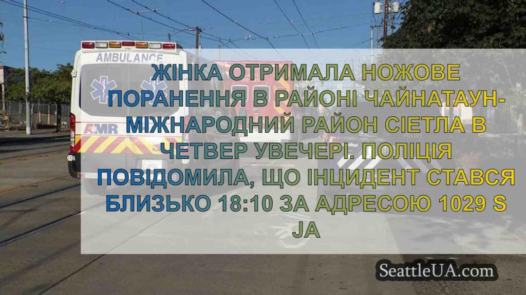Жінка отримала ножове поранення в