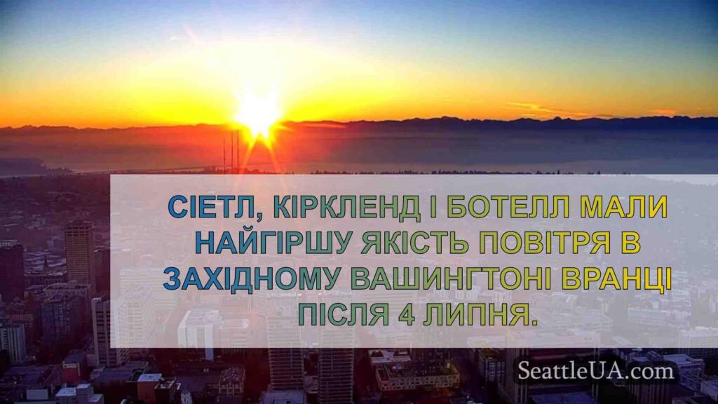 Якість повітря в Сіетлі одна з