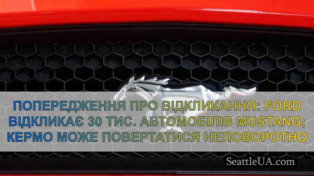 Відкликання: Ford відкликає 30 тис.
