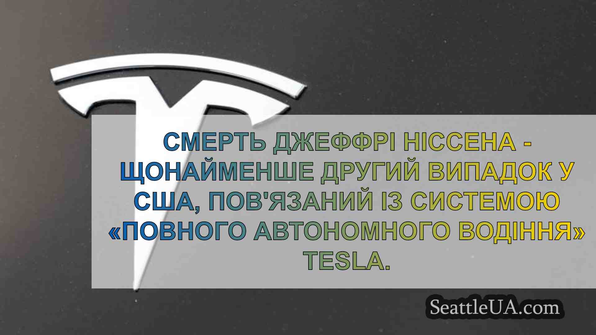 Тесла в аварії в окрузі Снохоміш, в