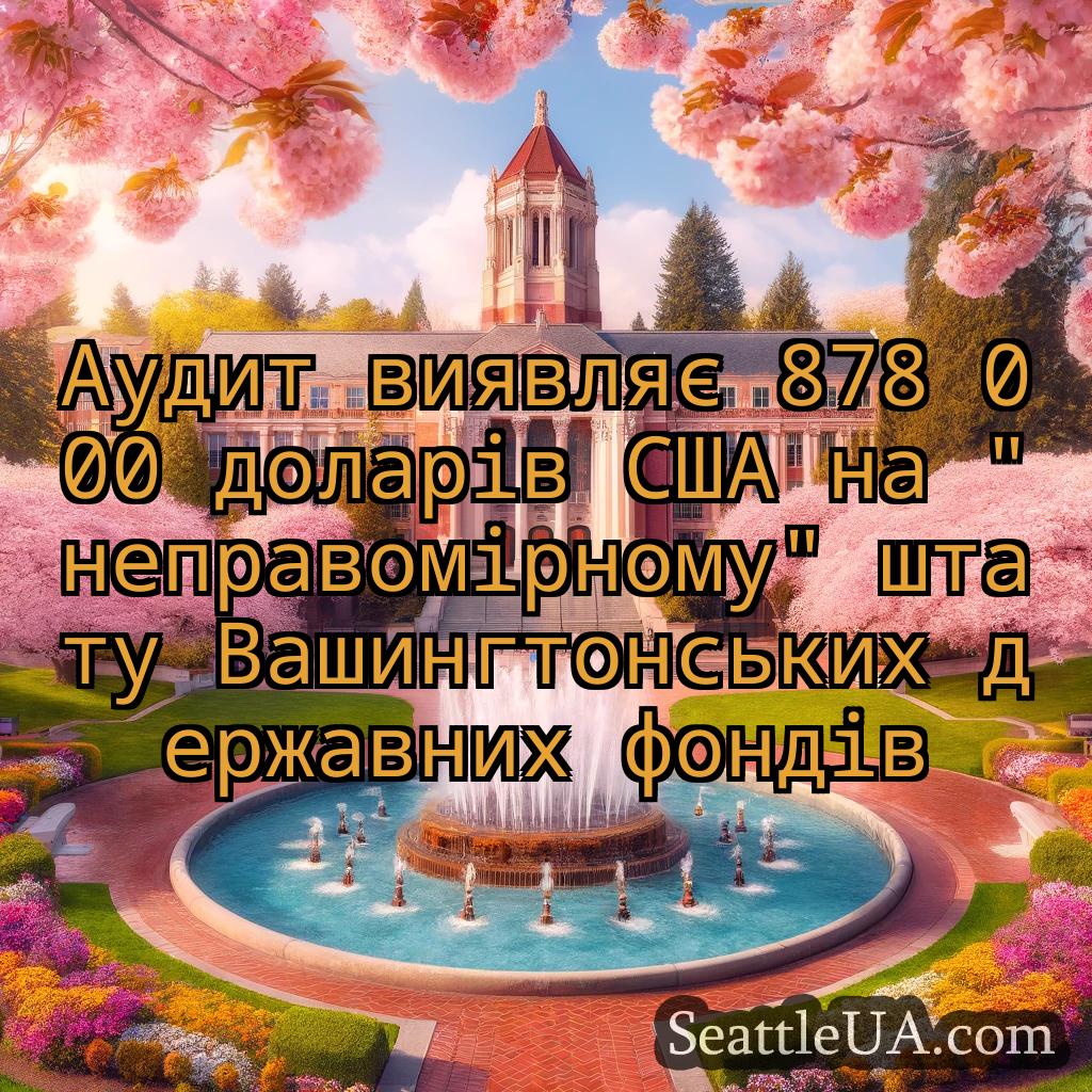 новини Сіетла Аудит виявляє 878 000 доларів США
