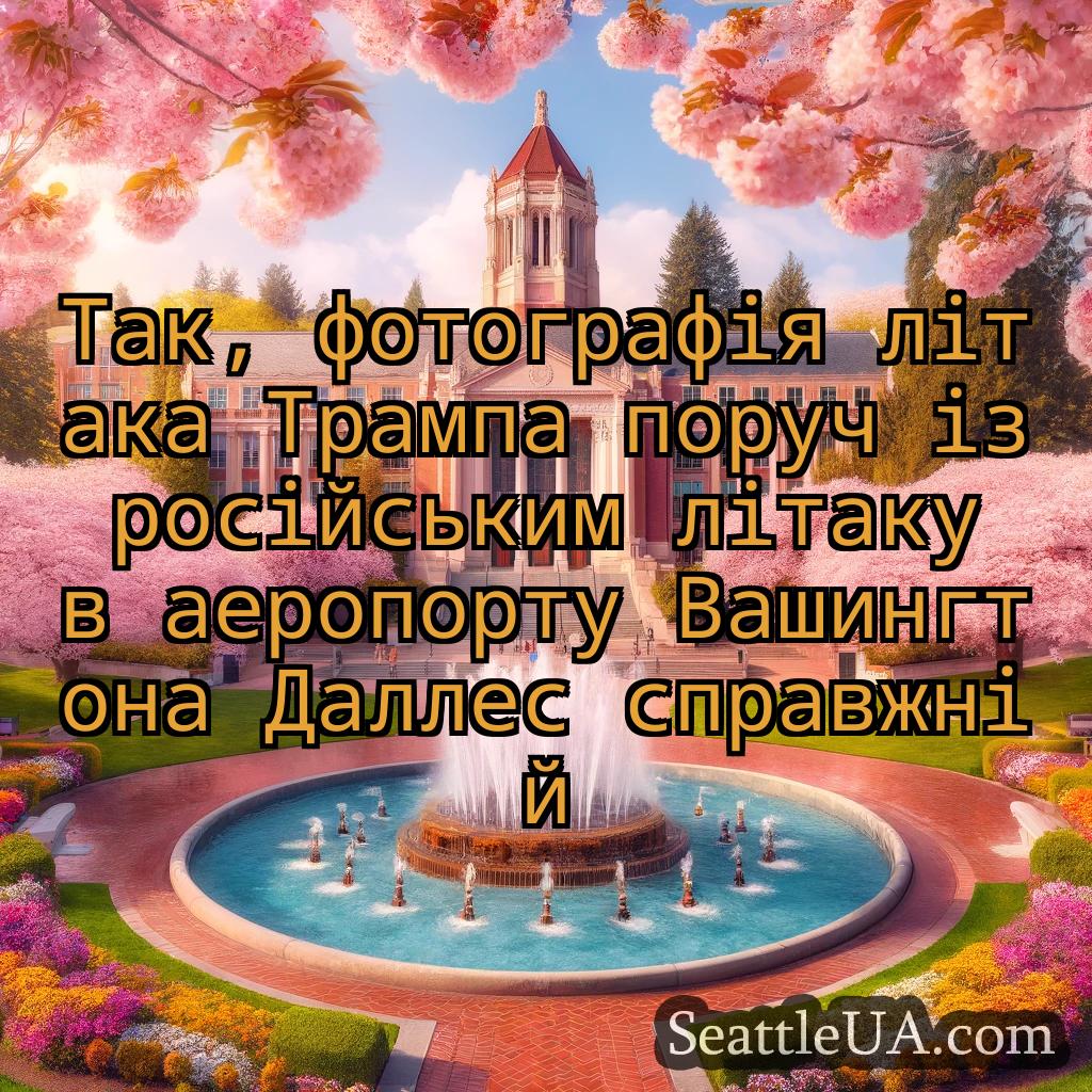 новини Сіетла Так, фотографія літака Трампа