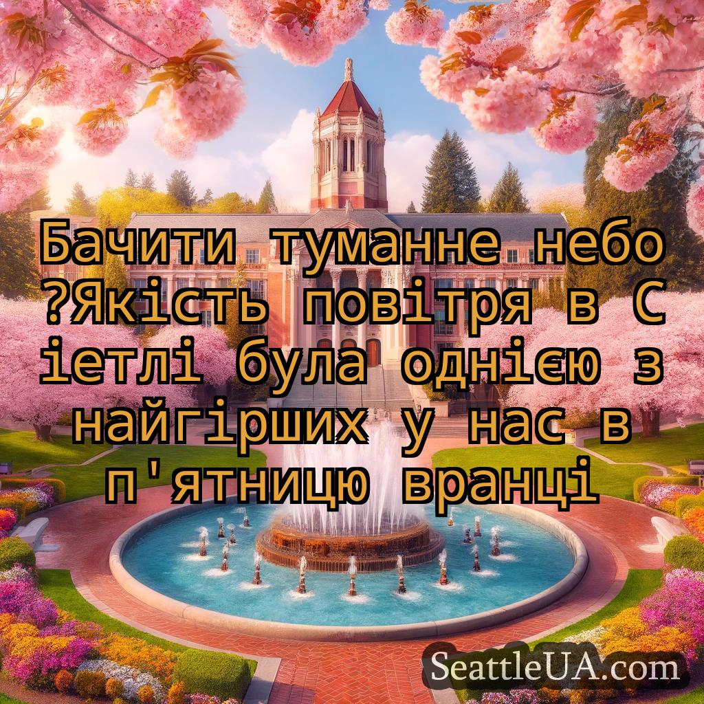 новини Сіетла Бачити туманне небо?Якість повітря