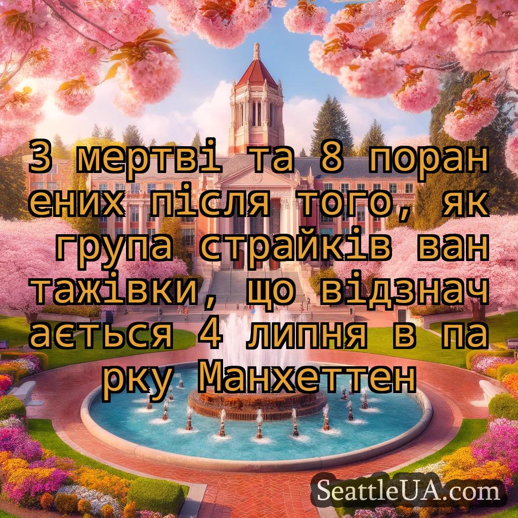 новини Сіетла 3 мертві та 8 поранених після