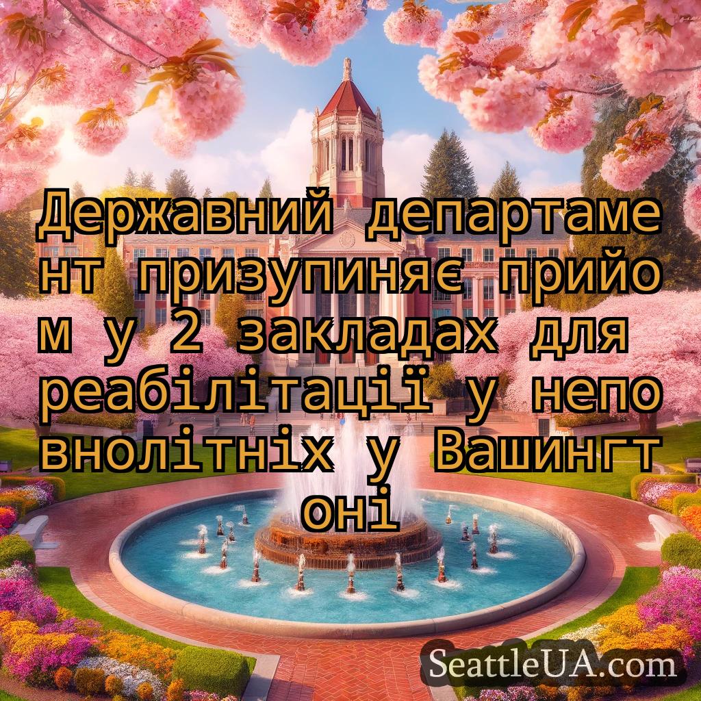 новини Сіетла Державний департамент призупиняє