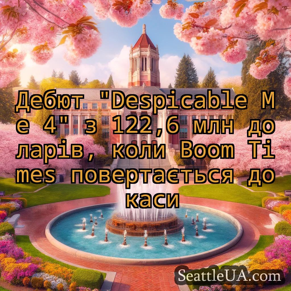 новини Сіетла Дебют Despicable Me 4 з 122,6 млн