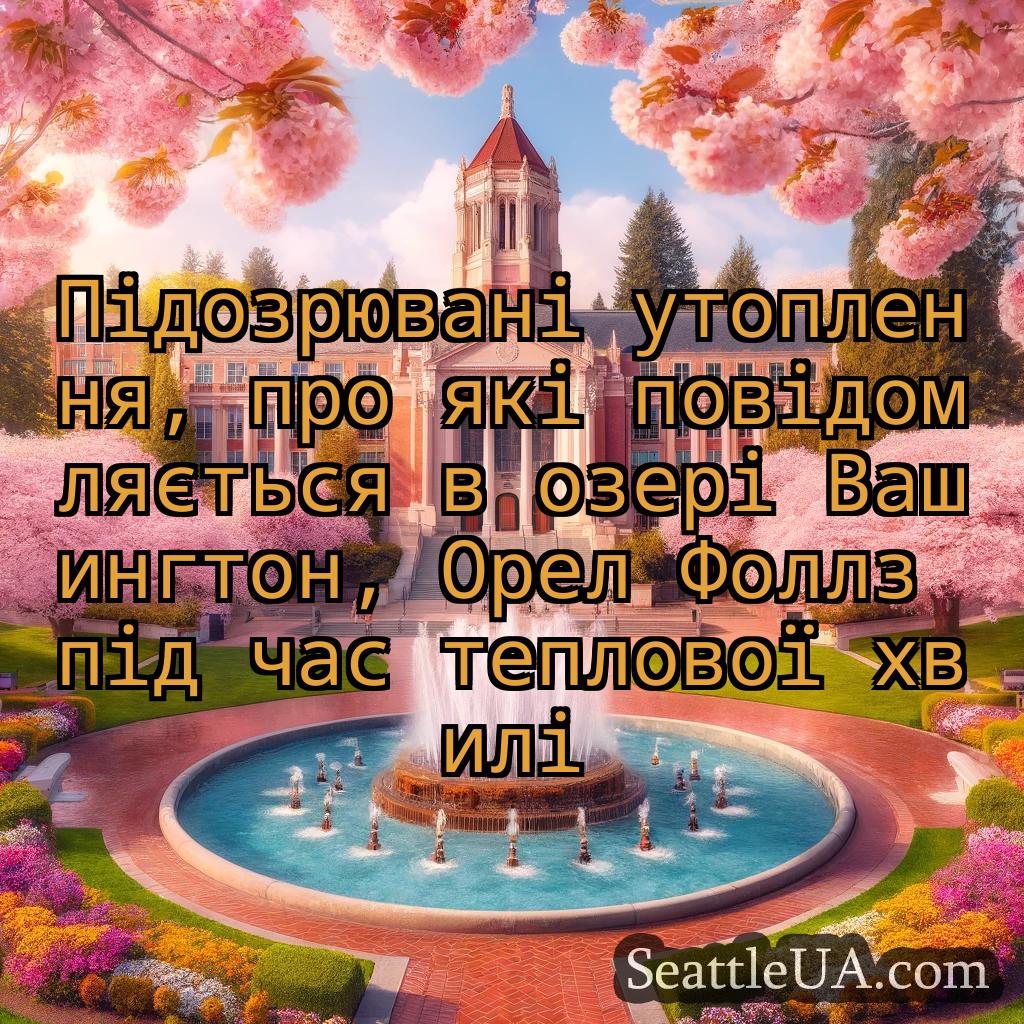 новини Сіетла Підозрювані утоплення, про які