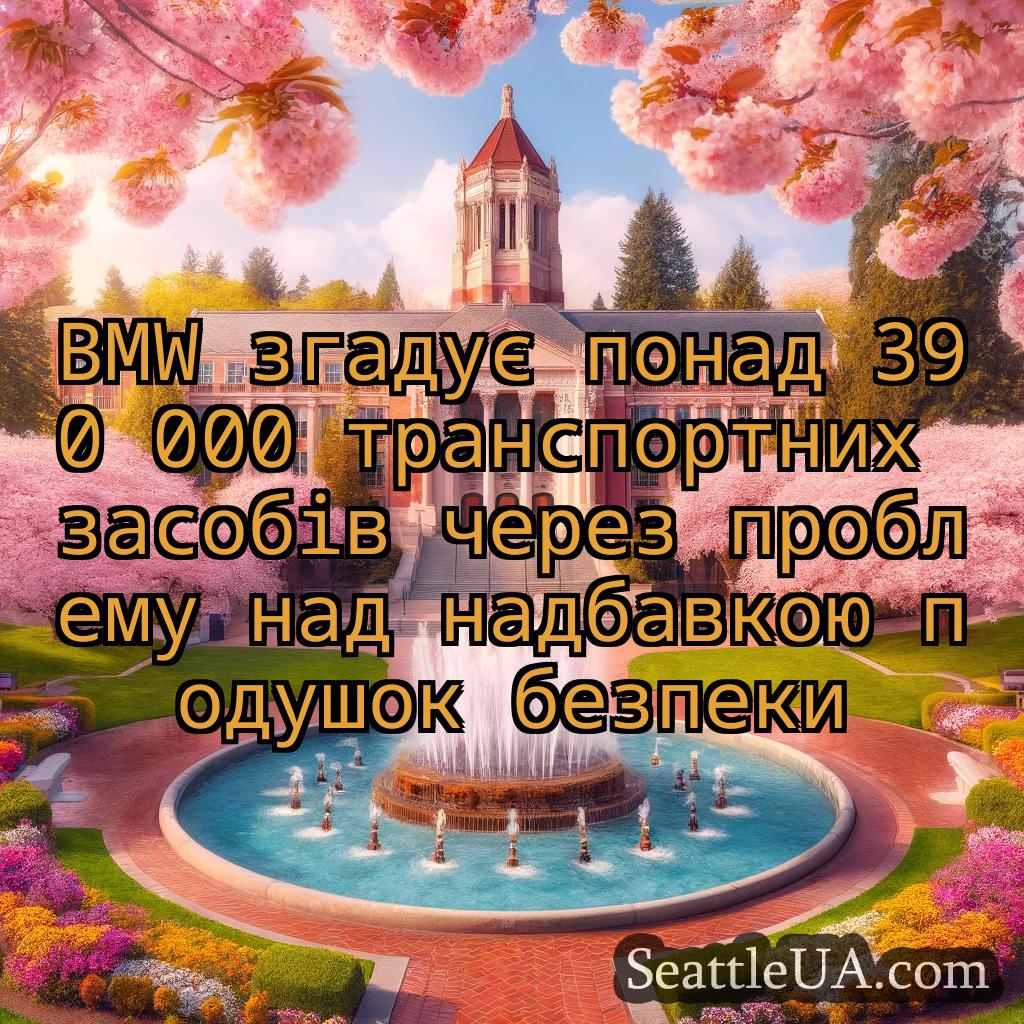 новини Сіетла BMW згадує понад 390 000