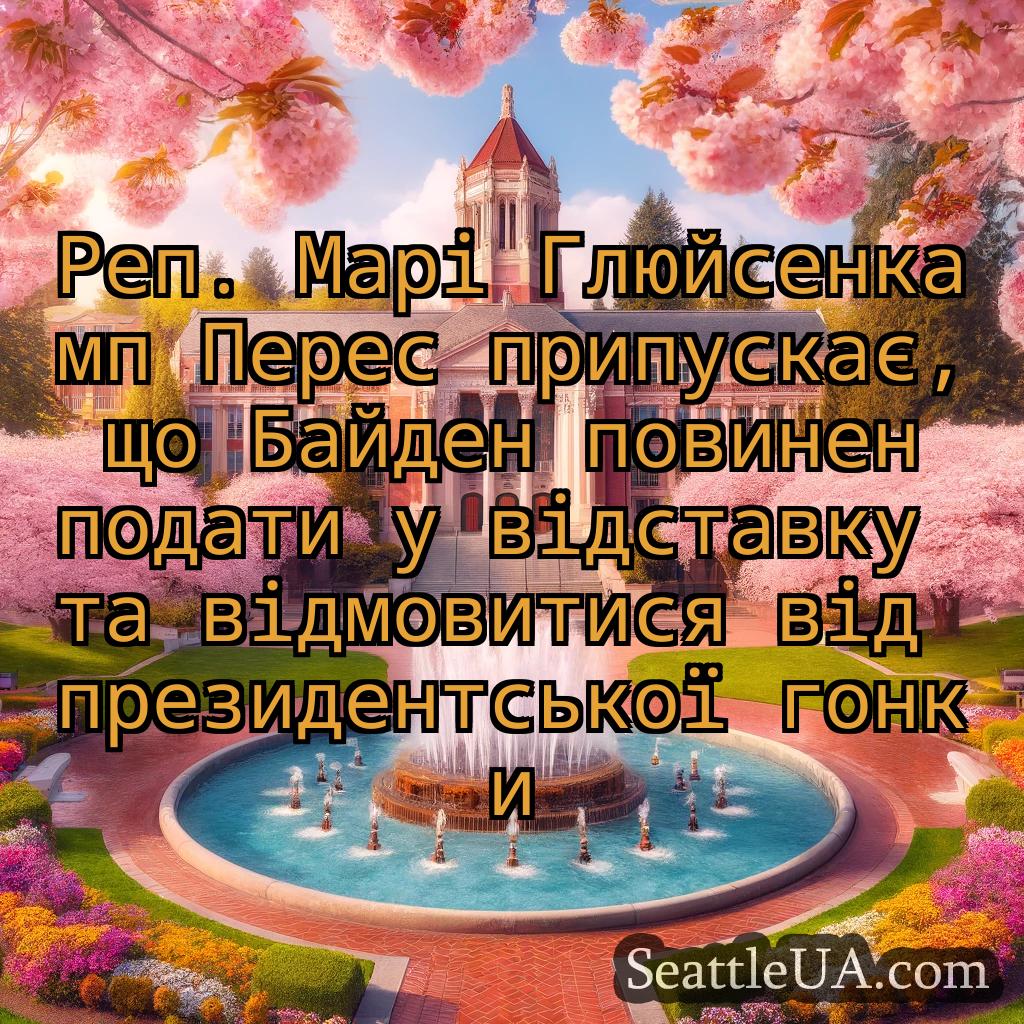новини Сіетла Реп. Марі Глюйсенкамп Перес