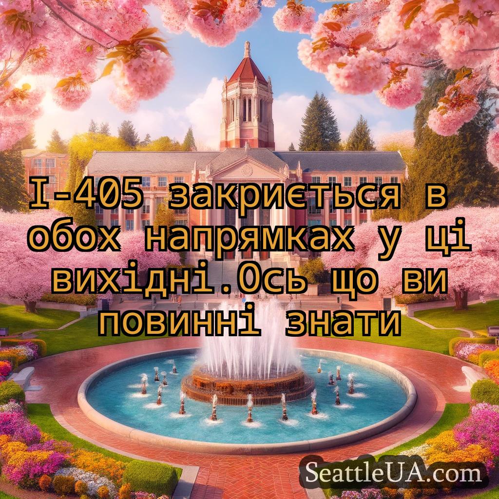 новини Сіетла I-405 закриється в обох напрямках