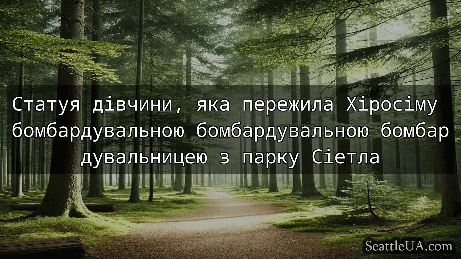 новини Сіетла Статуя дівчини, яка пережила