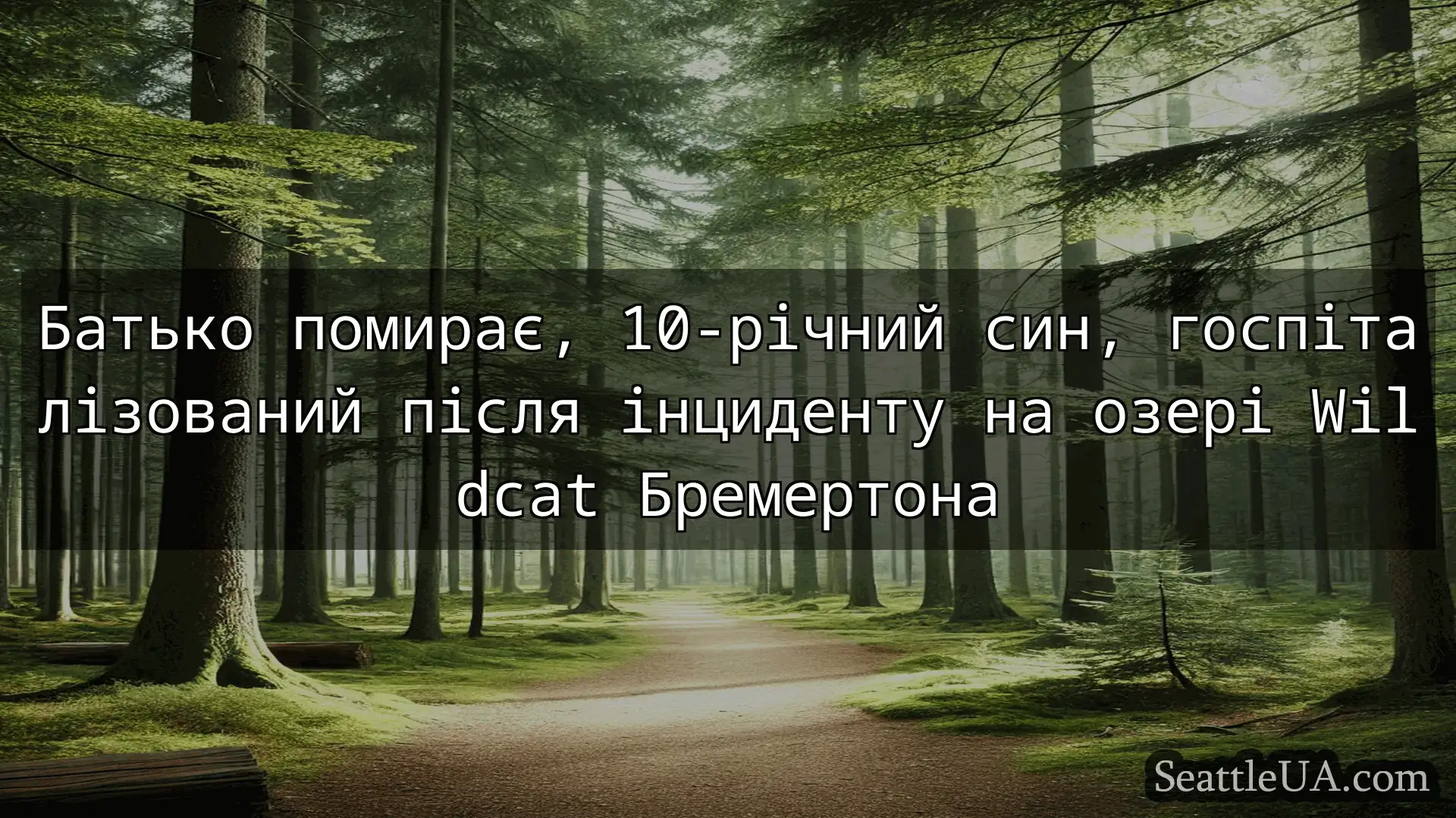 новини Сіетла Батько помирає, 10-річний син,