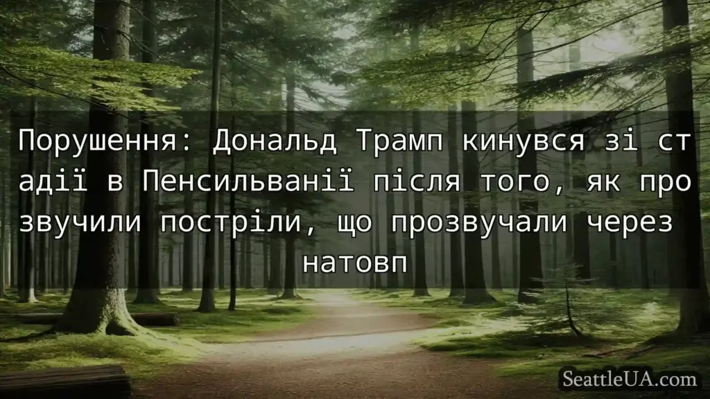 новини Сіетла Порушення: Дональд Трамп кинувся