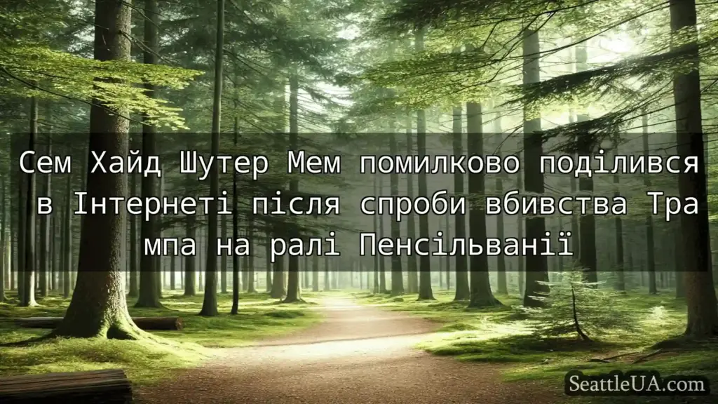 новини Сіетла Сем Хайд Шутер Мем помилково