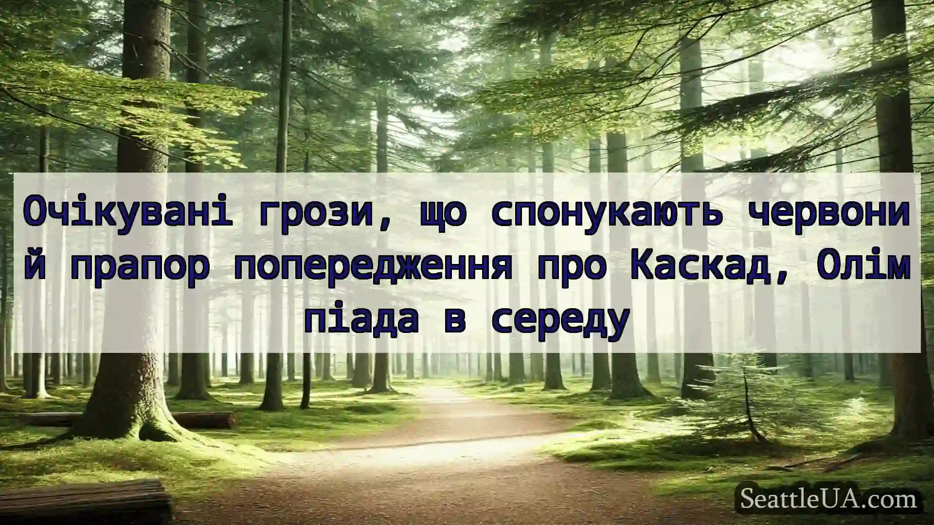 новини Сіетла Очікувані грози, що спонукають