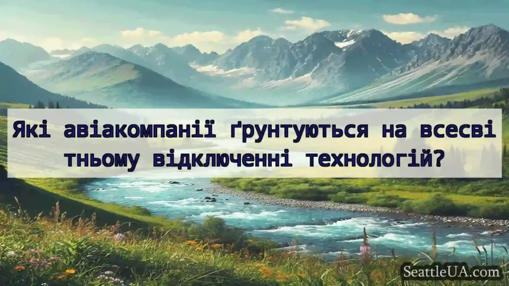 новини Сіетла Які авіакомпанії ґрунтуються на