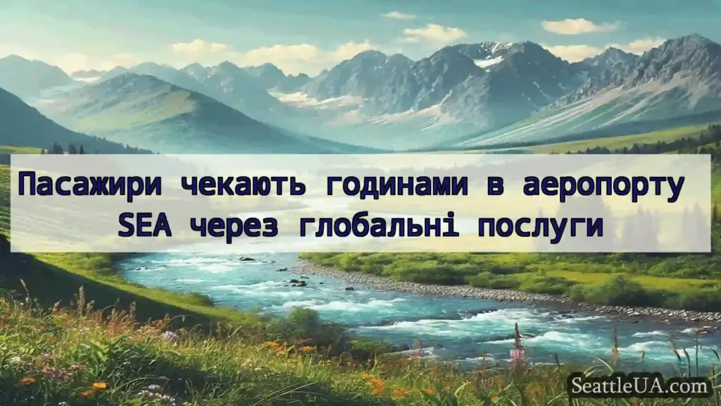 новини Сіетла Пасажири чекають годинами в