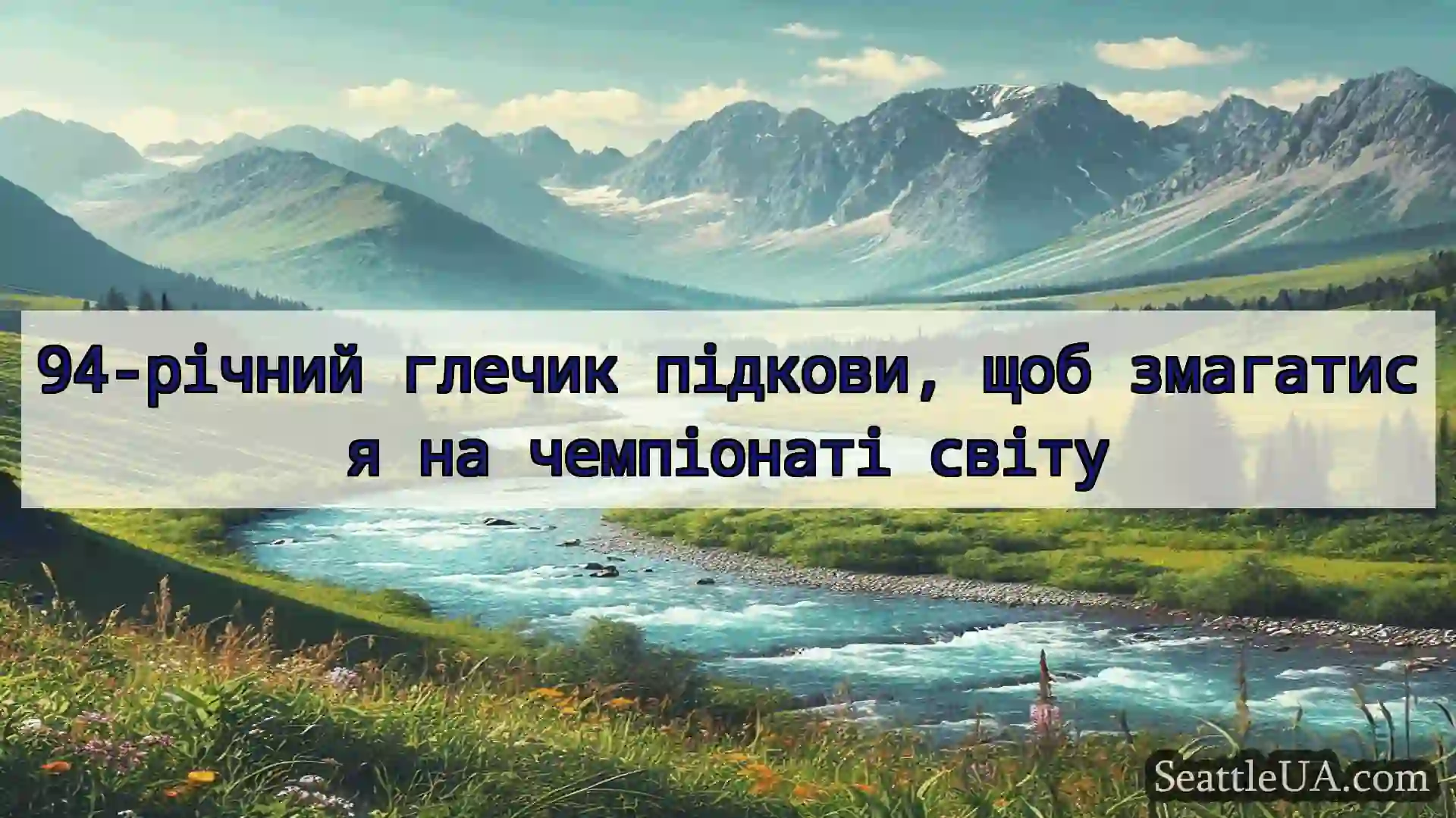 новини Сіетла 94-річний глечик підкови, щоб