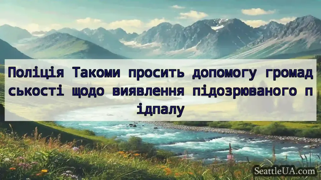 новини Сіетла Поліція Такоми просить допомогу