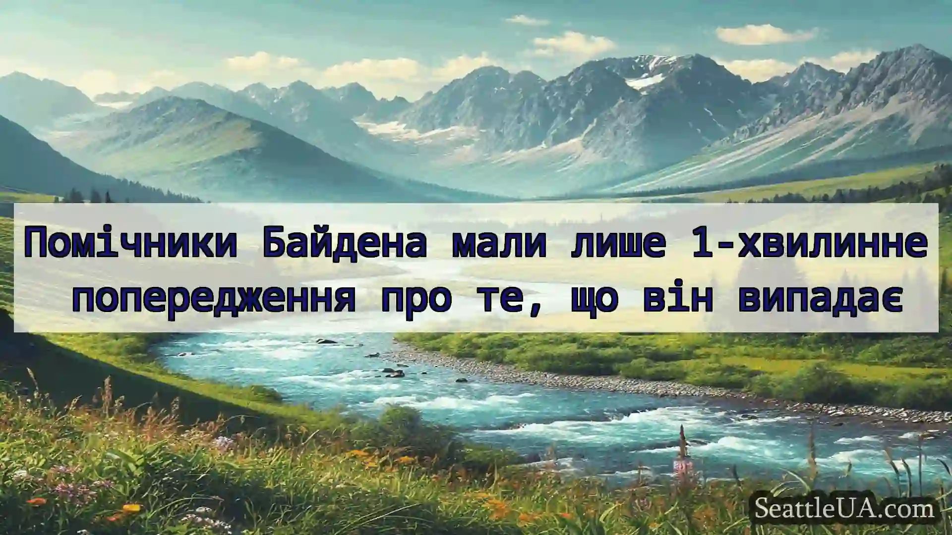 новини Сіетла Помічники Байдена мали лише