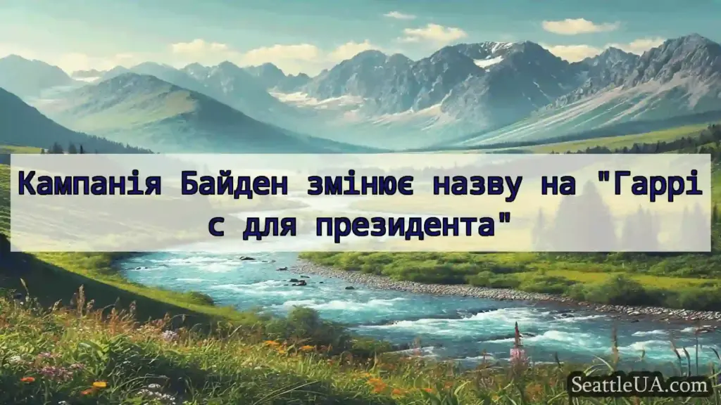 новини Сіетла Кампанія Байден змінює назву на