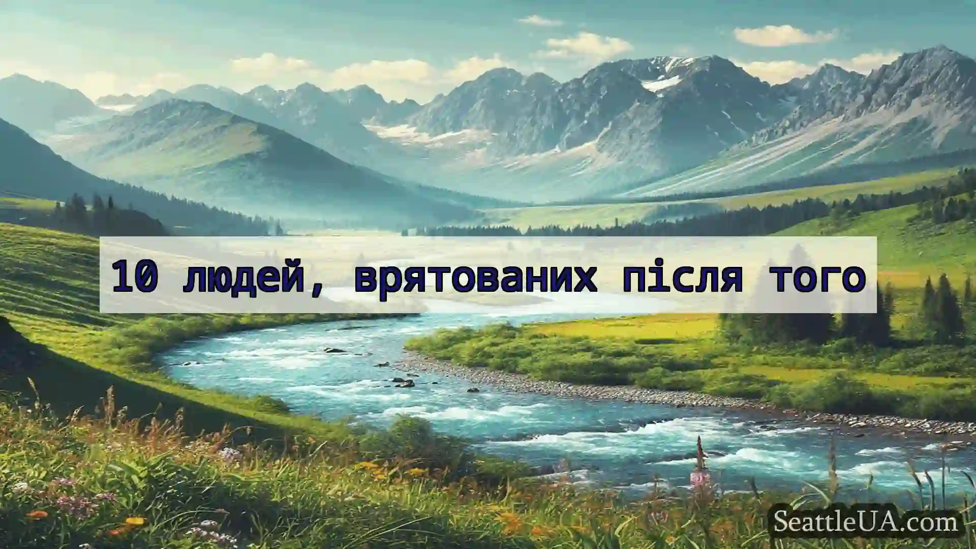 новини Сіетла 10 людей, врятованих після того