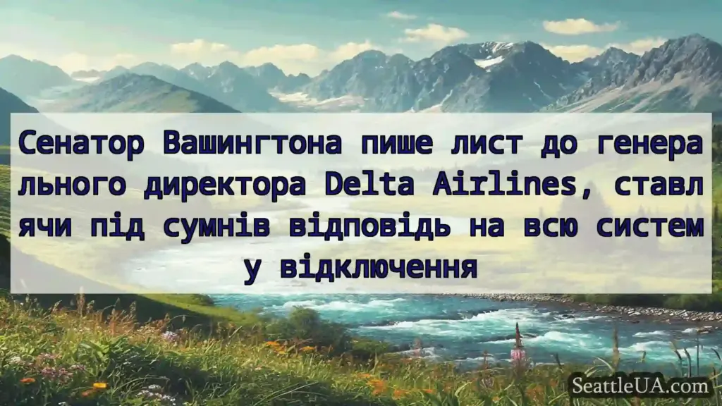 новини Сіетла Сенатор Вашингтона пише лист до