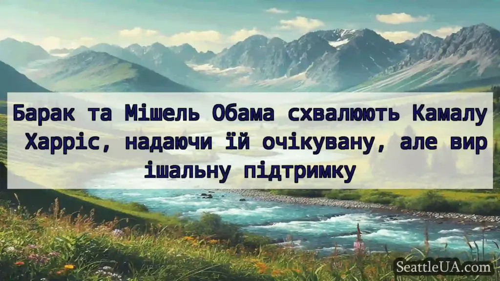 новини Сіетла Барак та Мішель Обама схвалюють
