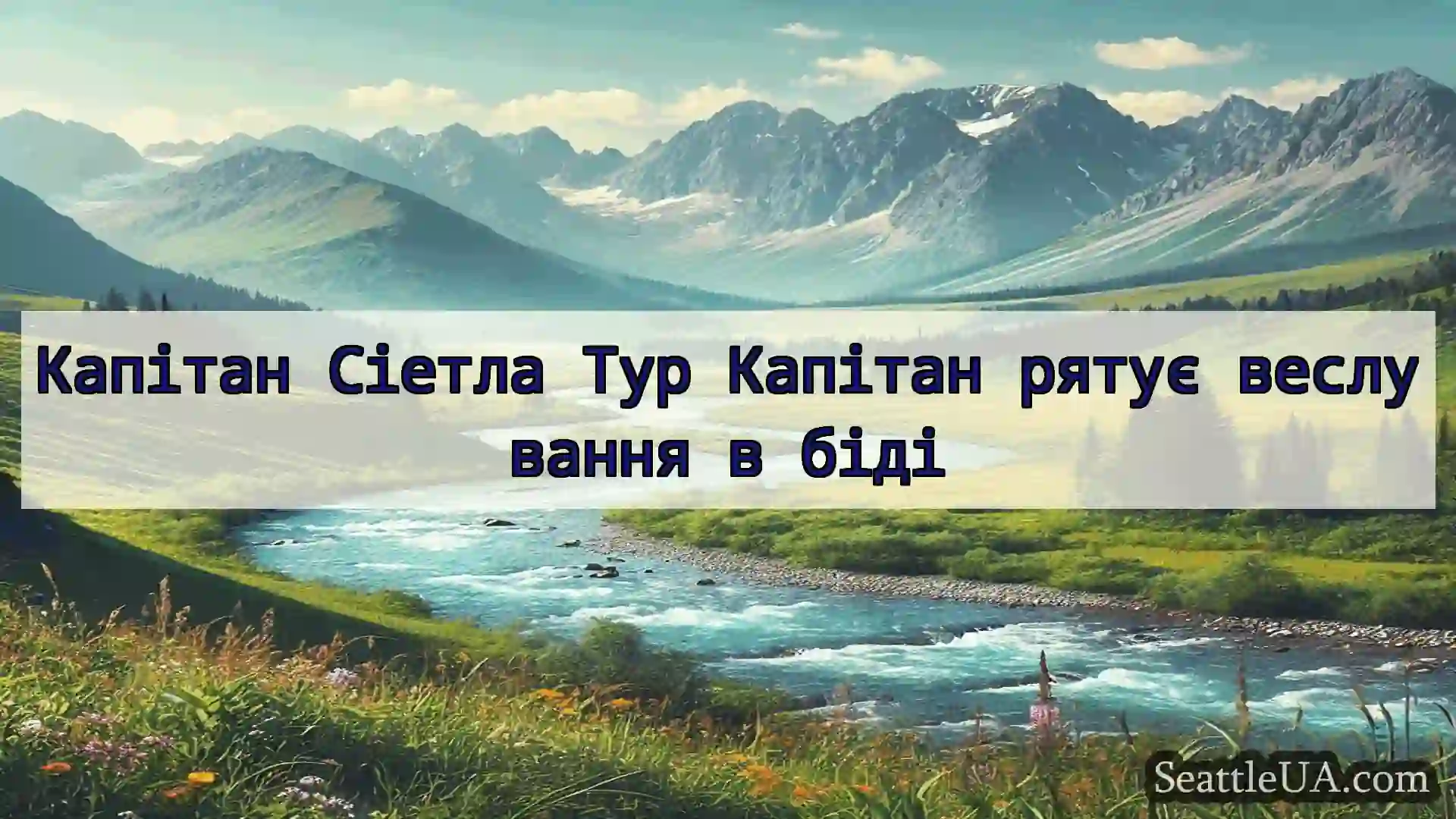 новини Сіетла Капітан Сіетла Тур Капітан рятує