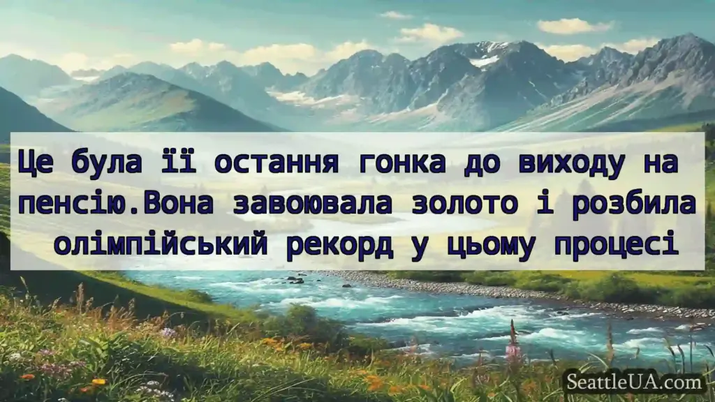 новини Сіетла Це була її остання гонка до виходу