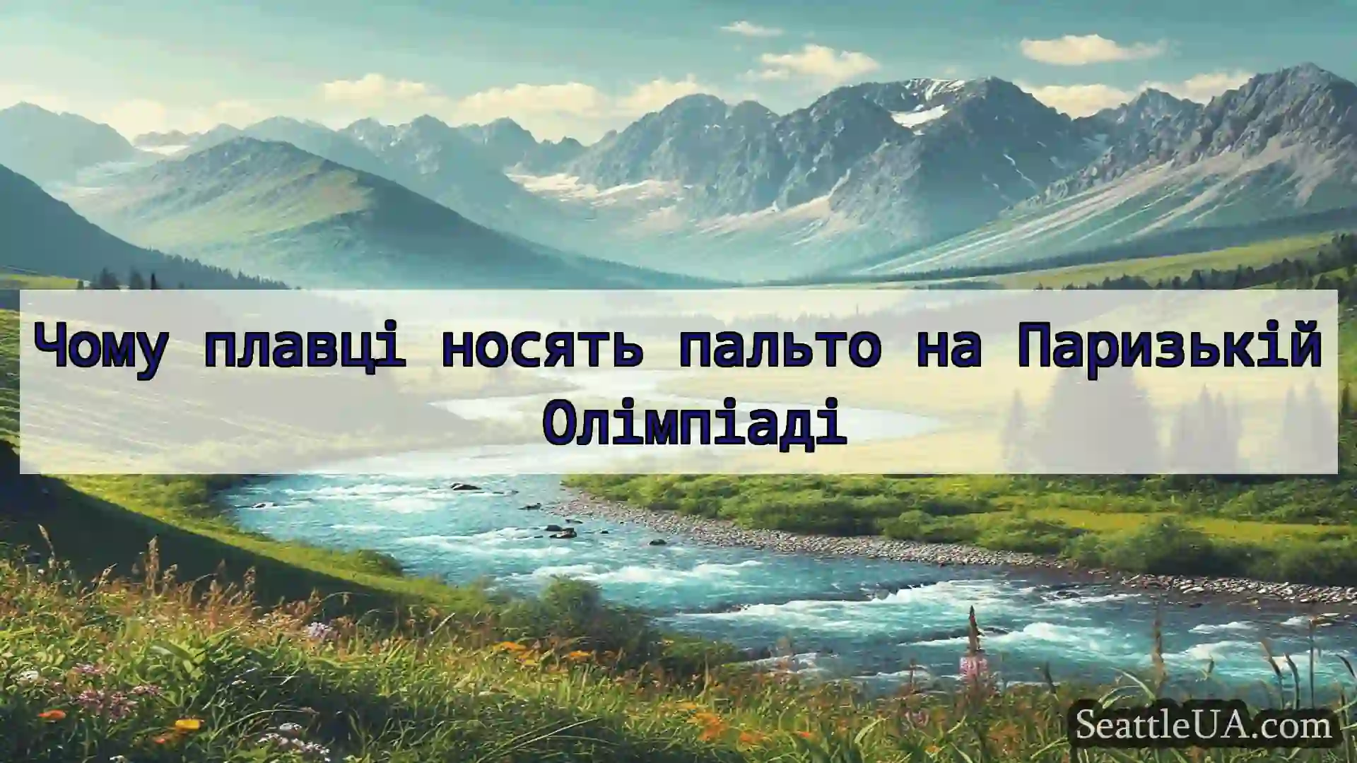 новини Сіетла Чому плавці носять пальто на