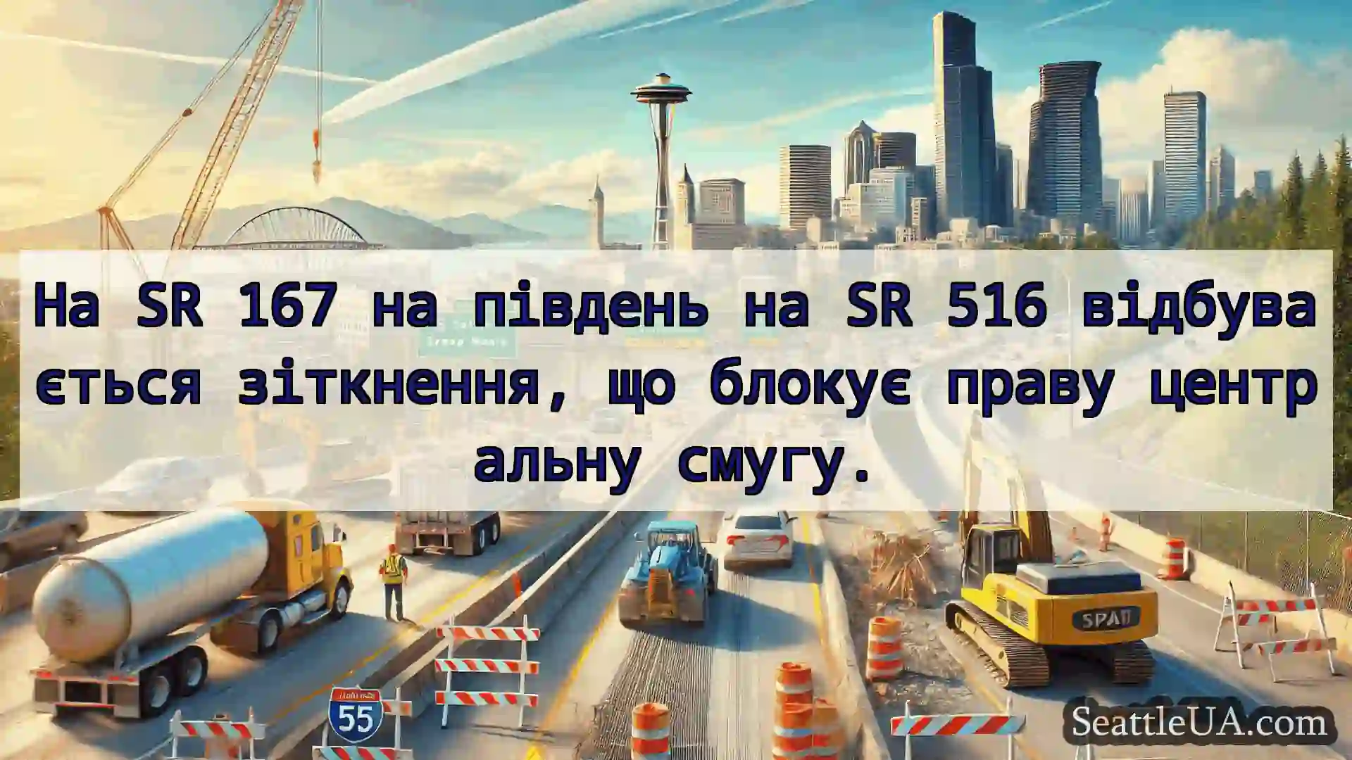 Транспортні новини Сіетла На SR 167 на південь на SR 516