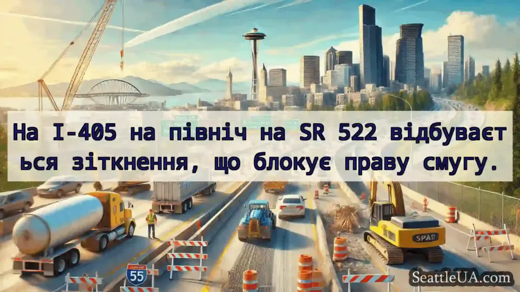 Транспортні новини Сіетла На I-405 на північ на SR 522