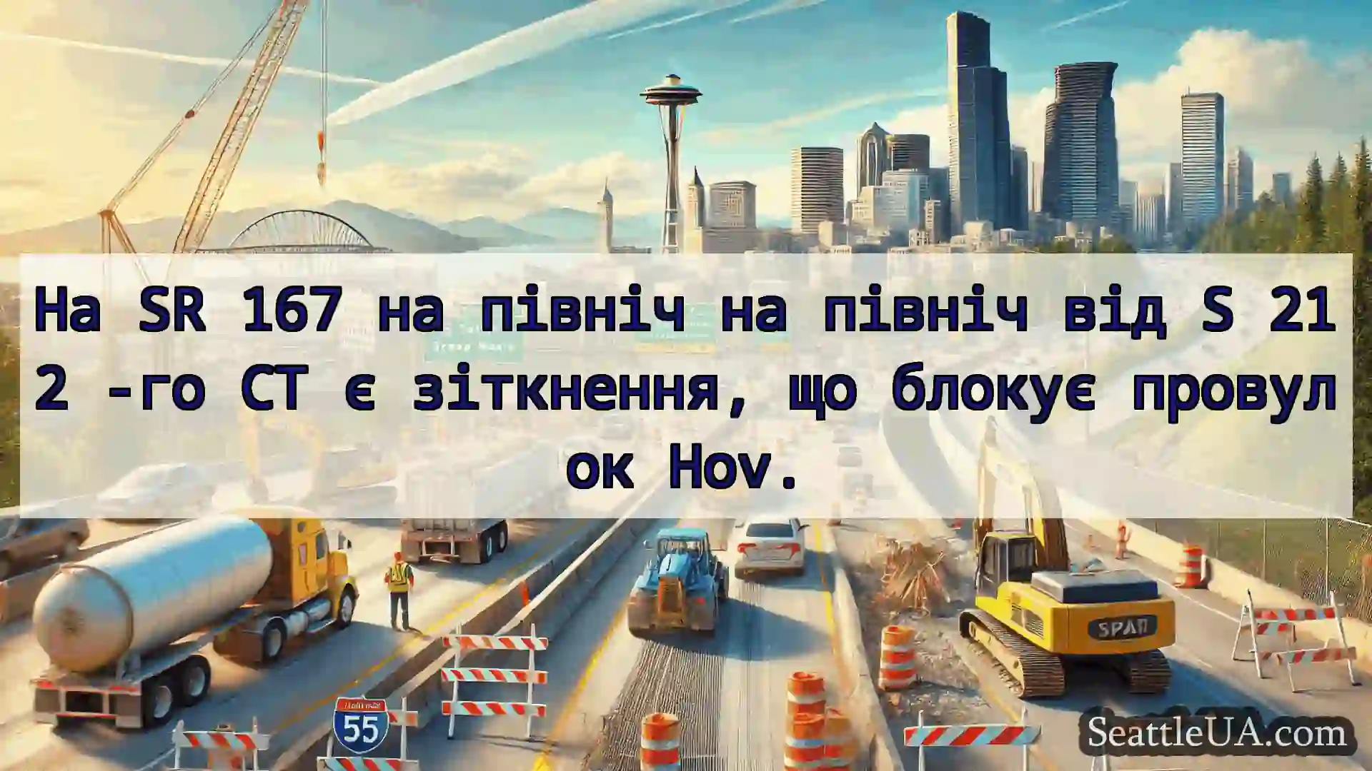 Транспортні новини Сіетла На SR 167 на північ на північ від