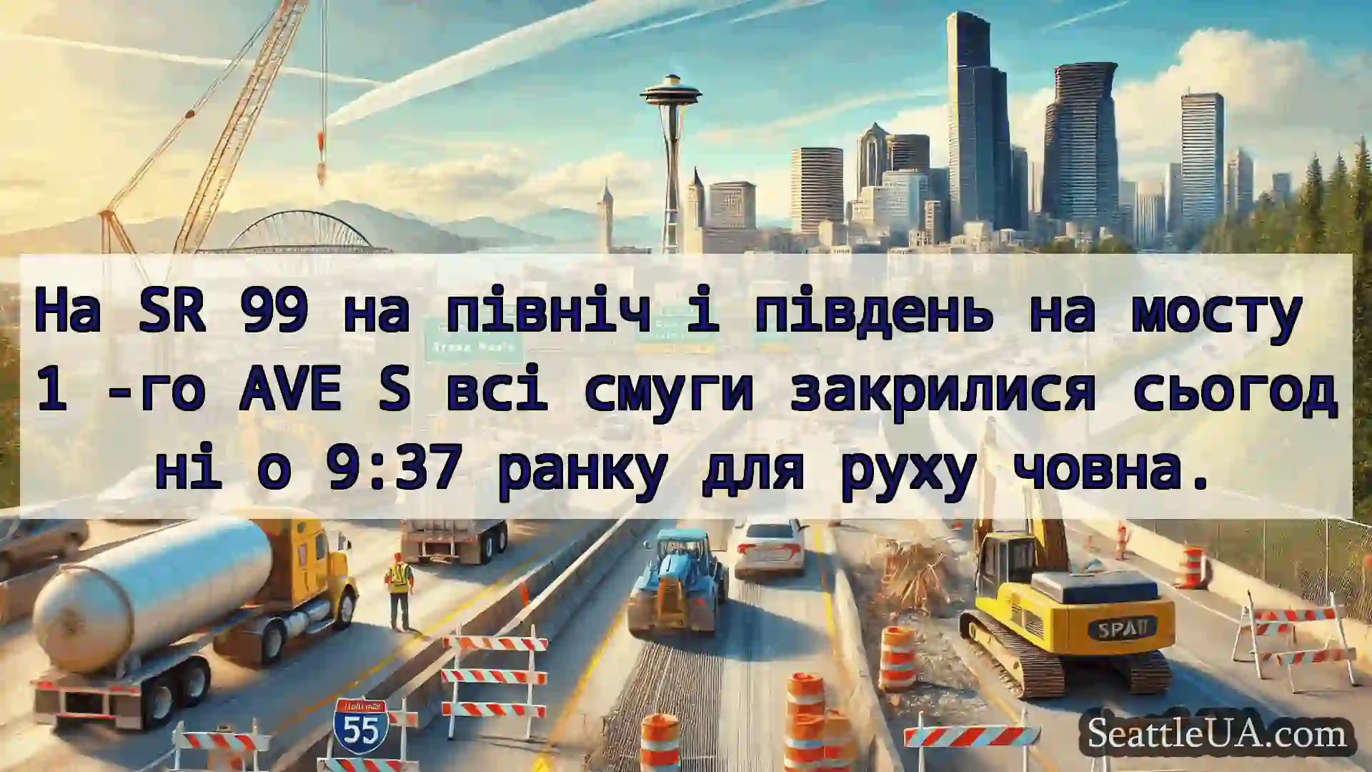 Транспортні новини Сіетла На SR 99 на північ і південь на