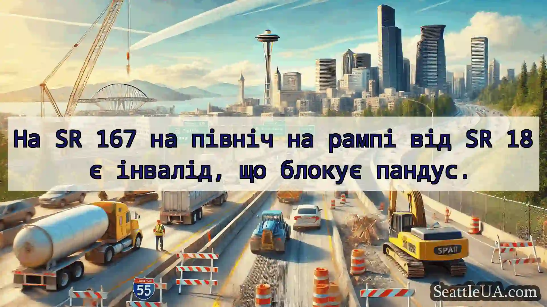 Транспортні новини Сіетла На SR 167 на північ на рампі від