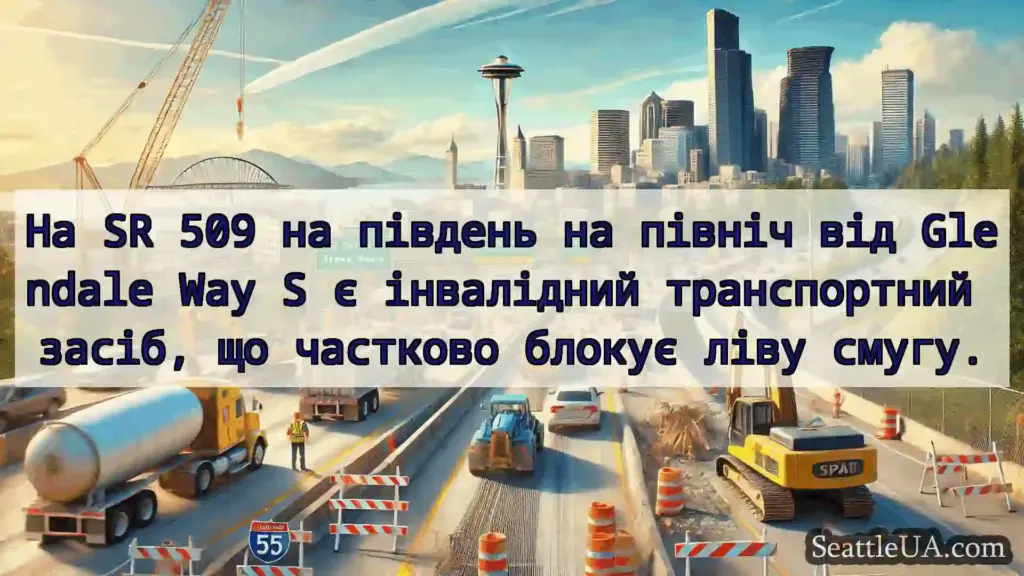 Транспортні новини Сіетла На SR 509 на південь на північ від