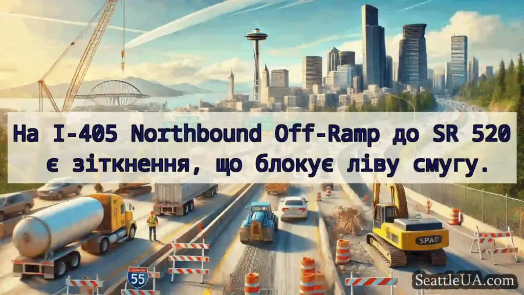 Транспортні новини Сіетла На I-405 Northbound Off-Ramp до SR