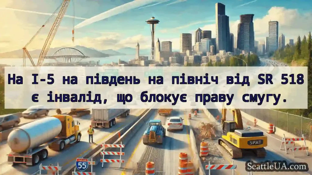 Транспортні новини Сіетла На I-5 на південь на північ від SR