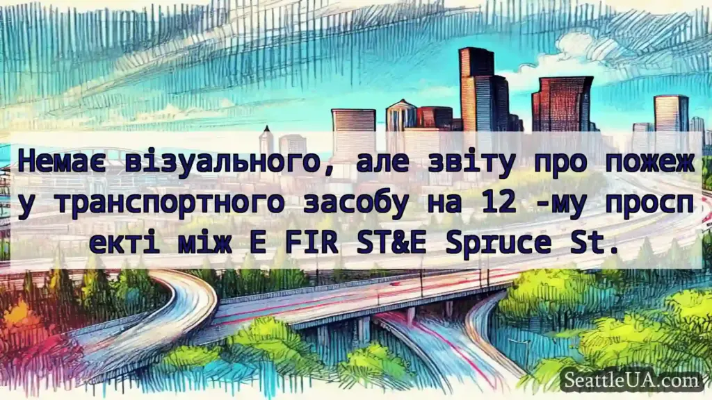 Транспортні новини Сіетла Немає візуального, але звіту про