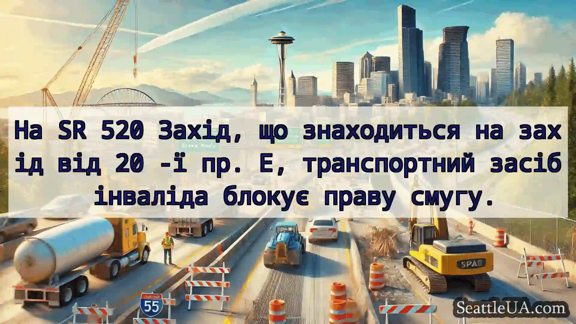 Транспортні новини Сіетла На SR 520 Захід, що знаходиться на