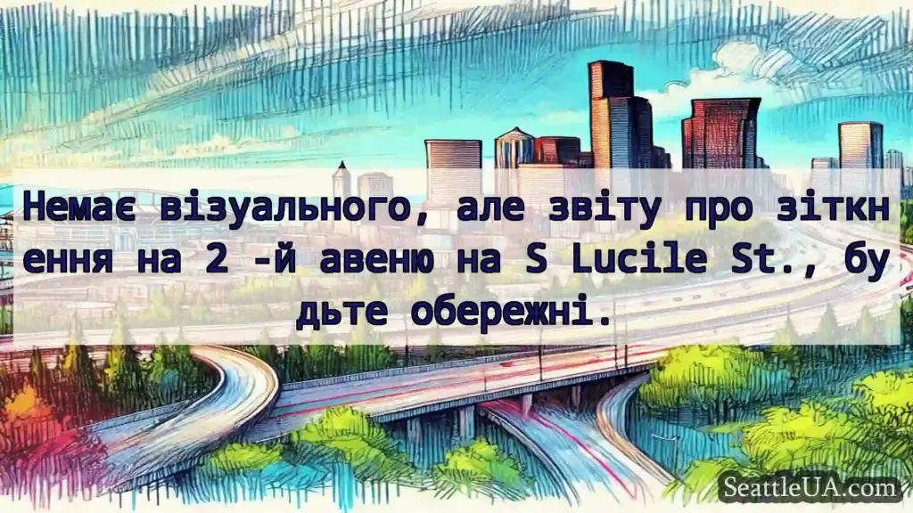 Транспортні новини Сіетла Немає візуального, але звіту про